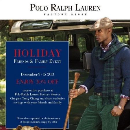Polo Ralph Lauren Friends &Family Sale - Timable Hong Kong Event