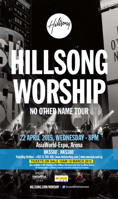 Hillsong Worship No Other Name Tour Live In Hong Kong Timable Hong Kong Event